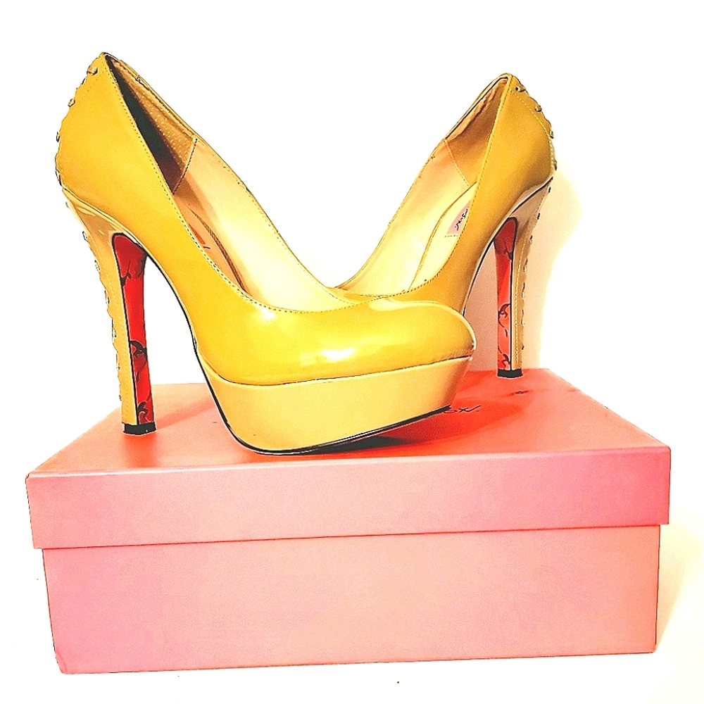Betsey Johnson Patent Leather Platform Heels